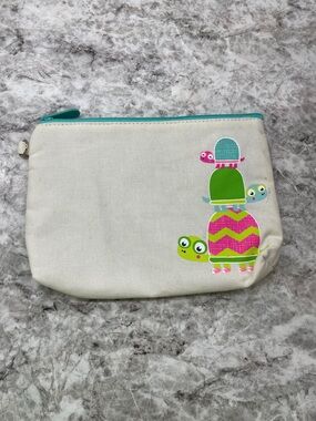 Thirty-One Mini Zipper Pouch Topsy Turtles EUC